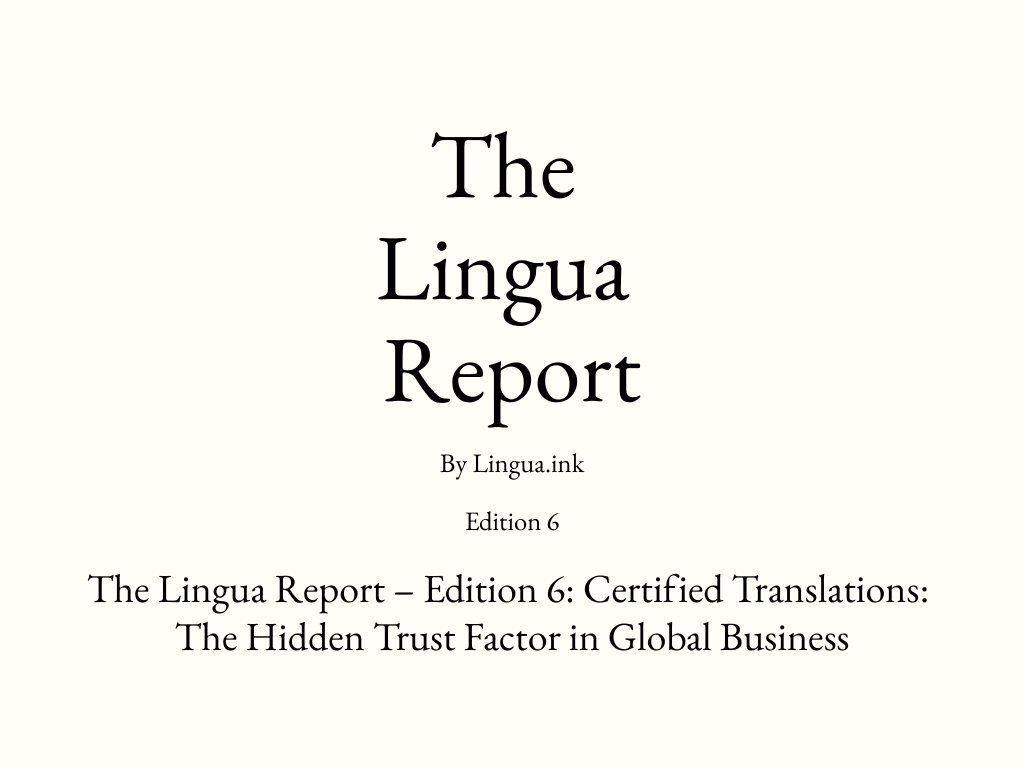 The Lingua Report – Edition 6